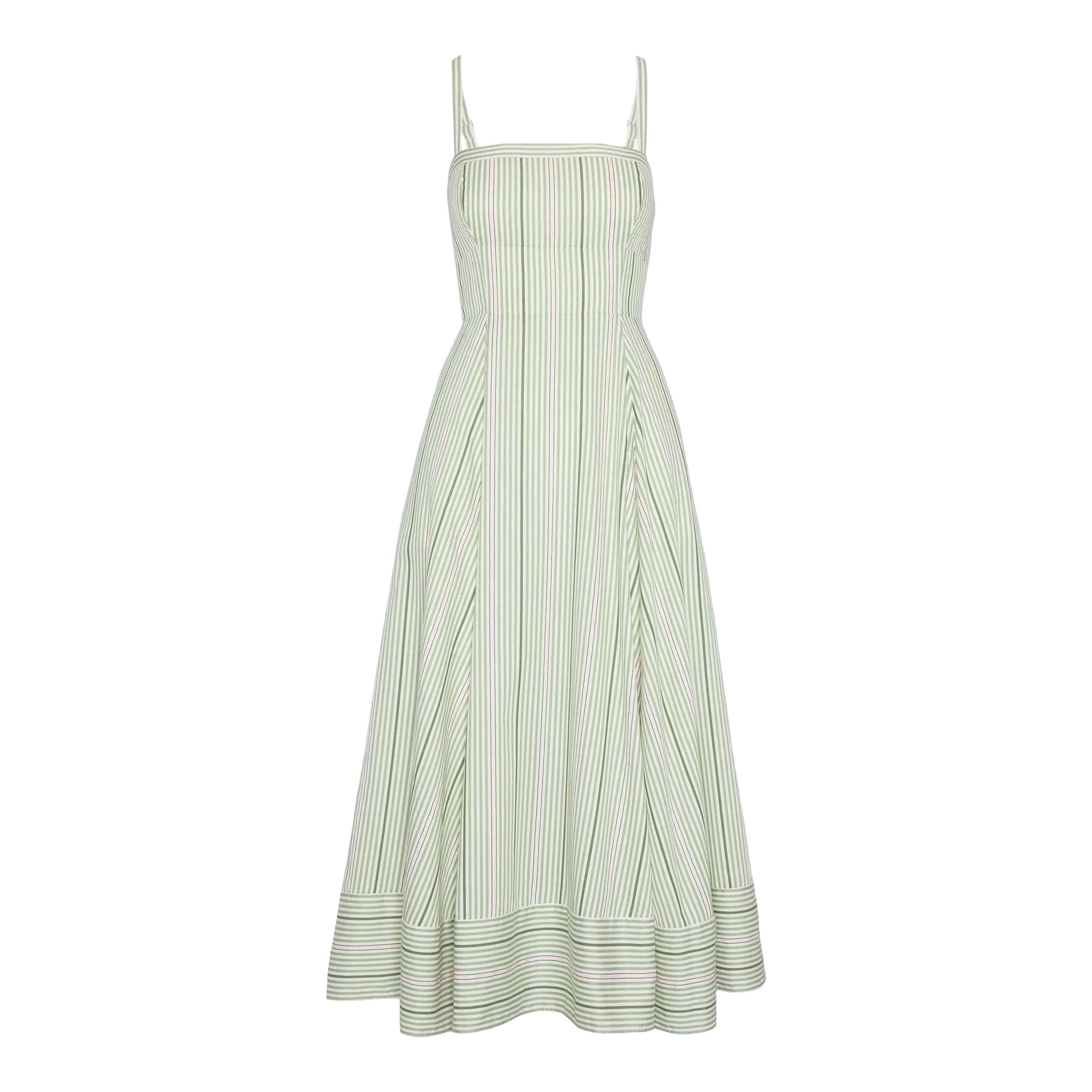 chinese dress ladies Staud Wells Dress in Pale Jade – Leigh's of Breton Village main image 0