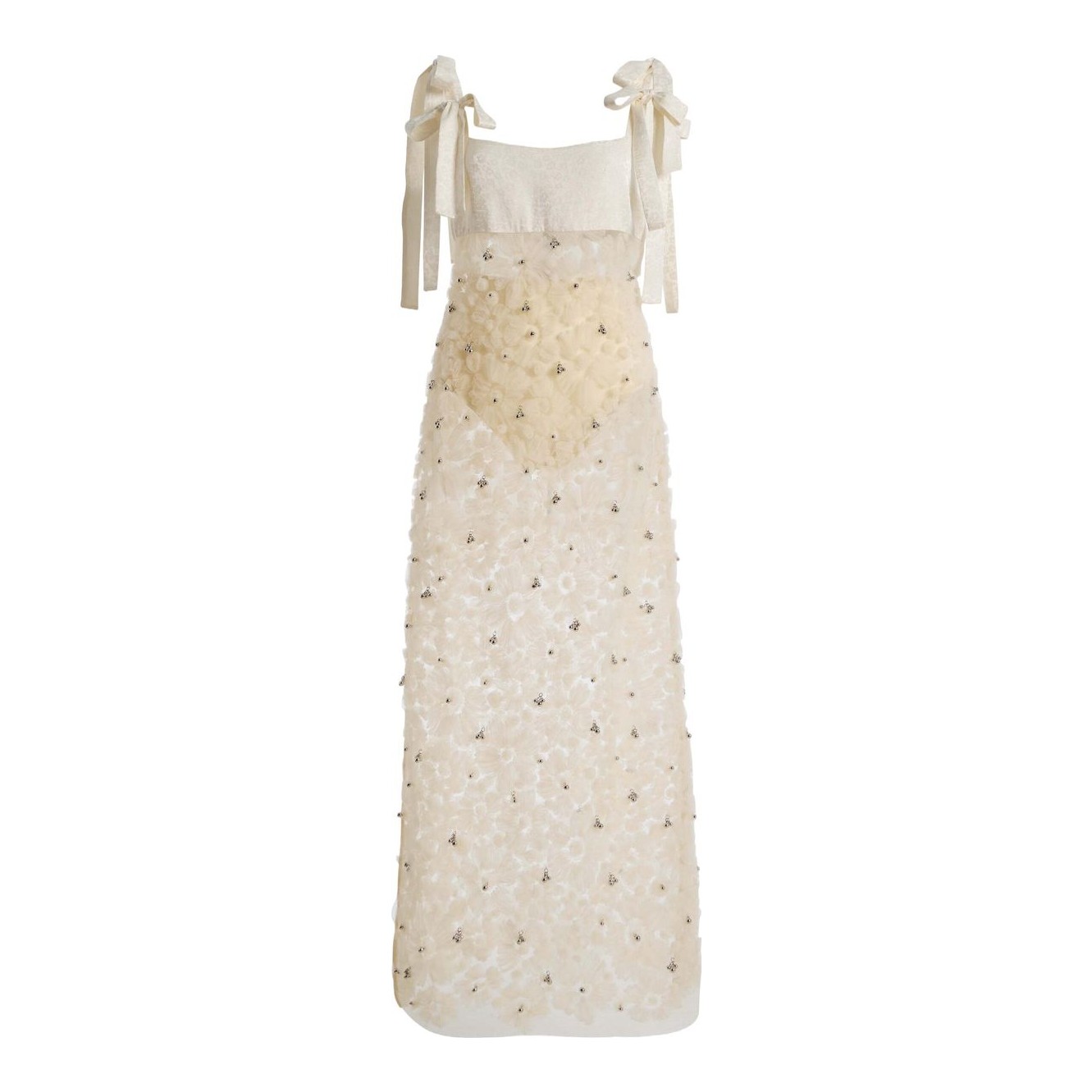 ulla johnson eve embellished silk midi dress Ulla Johnson