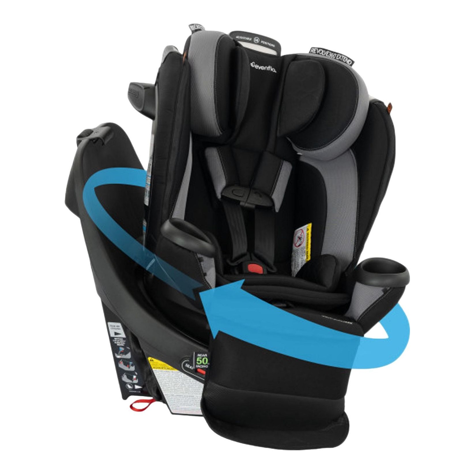 Revolve 360 Extend All-in-One Rotational Car Seat with Quick Clean Cover