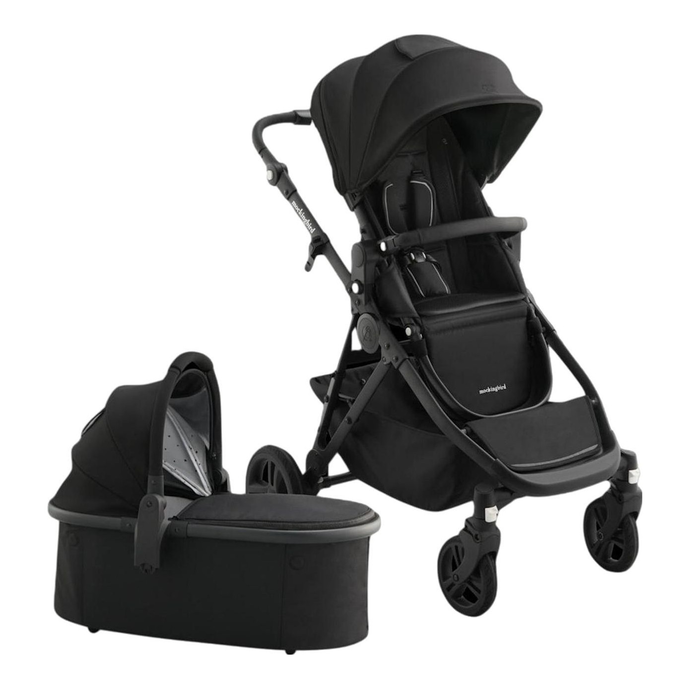 Single-to-Double Stroller 3.0 and Bassinet Bundle
