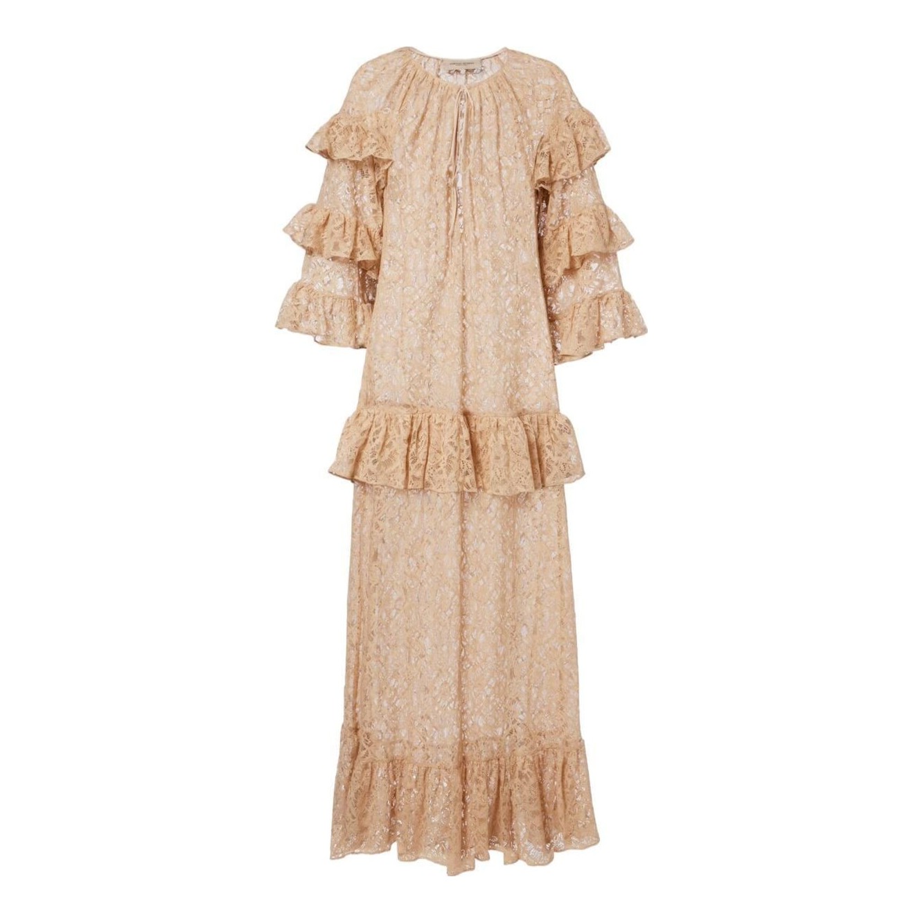 Arakii | Lily Ruffled Lace Maxi Dress