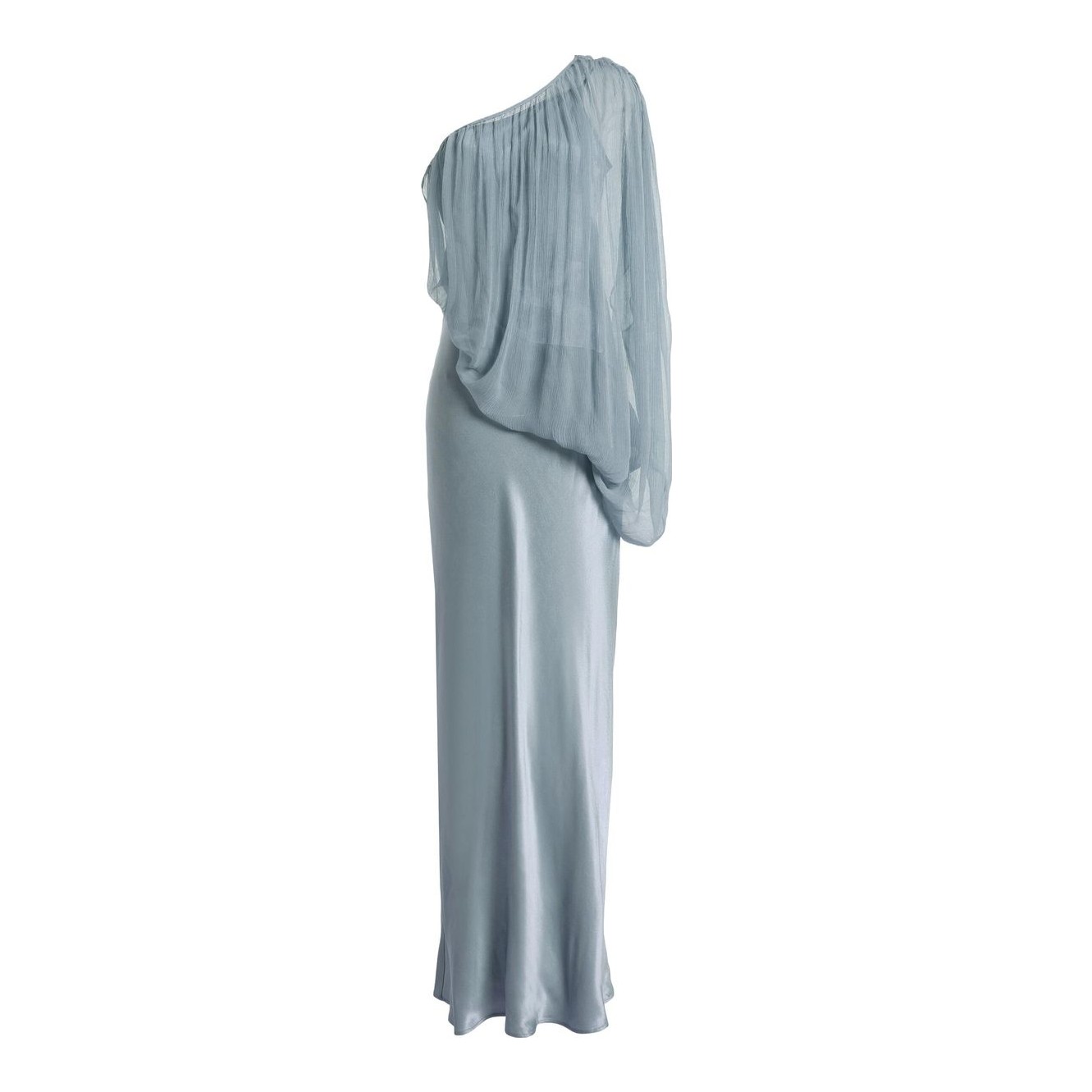 third form one shoulder dress SATIN GATHER ONE SHOULDER DRESS | OLIVE  THIRD FORM