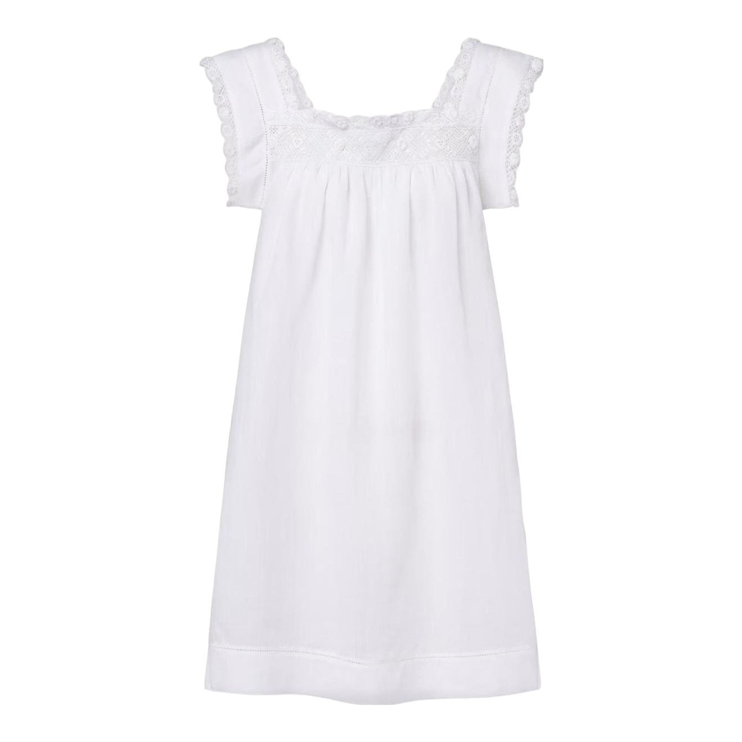 chinese dress ladies DÔEN Almadia Crochet-Trimmed Ramie Mini Dress - Women - Black Dresses
