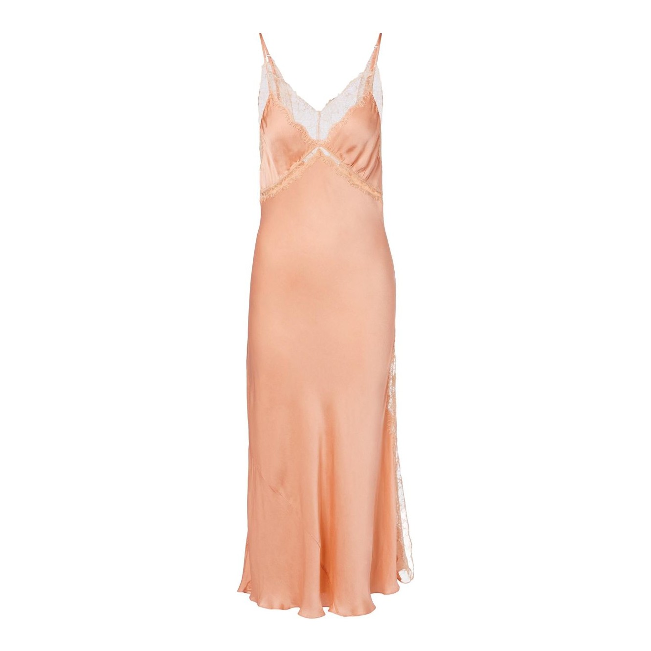 Stella McCartney | Lace-Trimmed Satin Slip Dress
