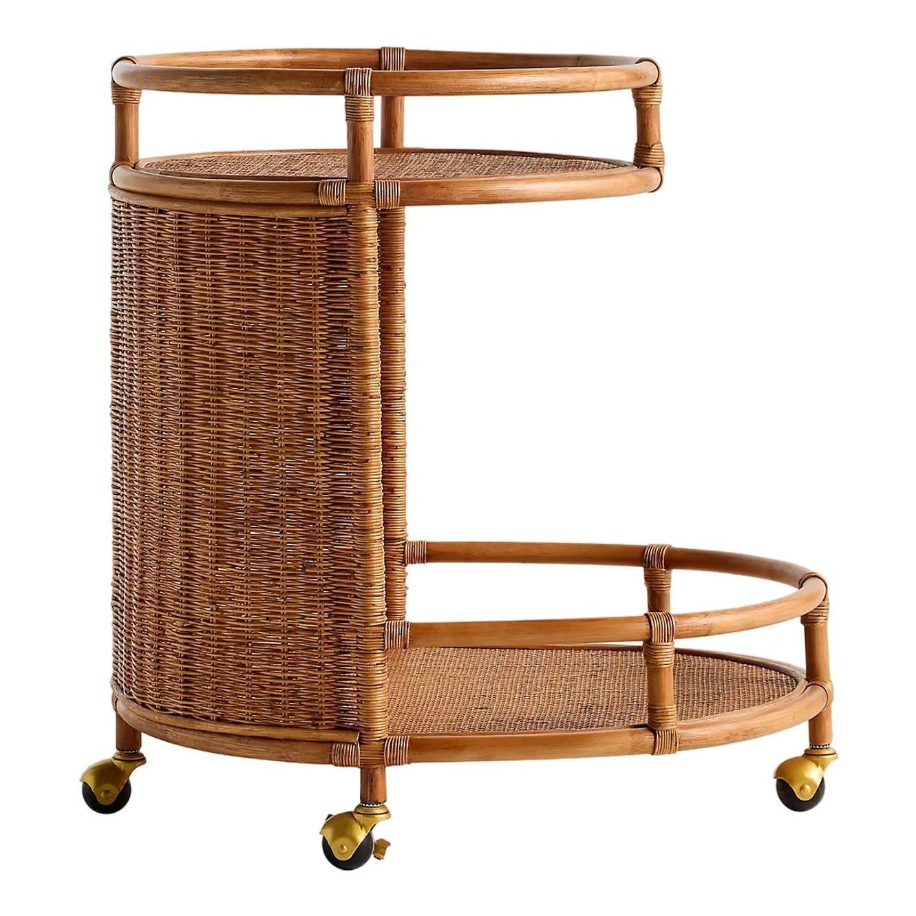 Nalu Woven Rattan Bar Cart