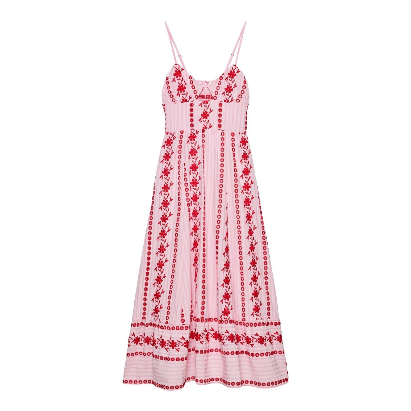 hyacinth house green eyelet beaded strap mini ibiza dress Green Eyelet Beaded Strap Mini Ibiza Dress