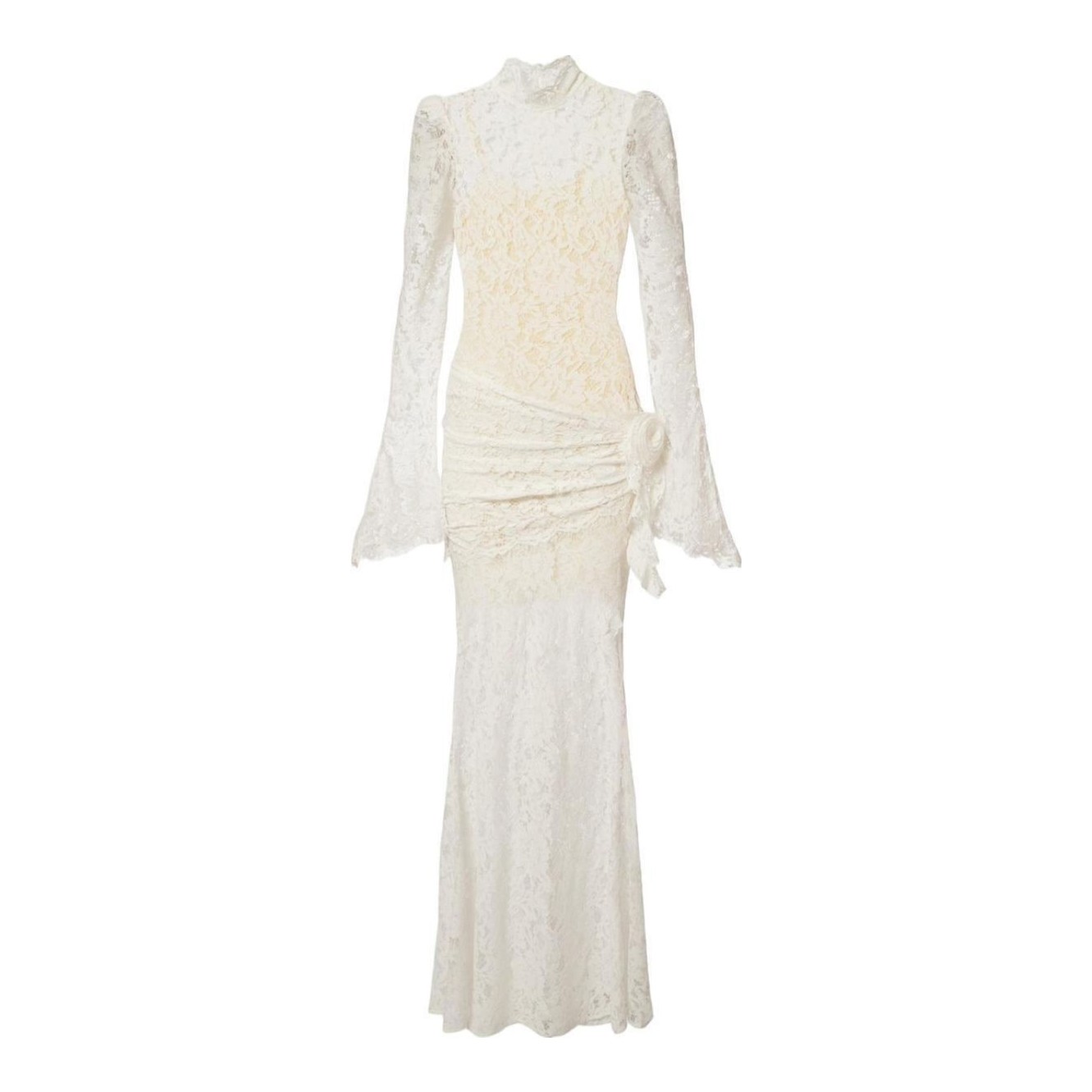 chinese dress ladies Henrietta Long Sleeve Gown - White main image 1
