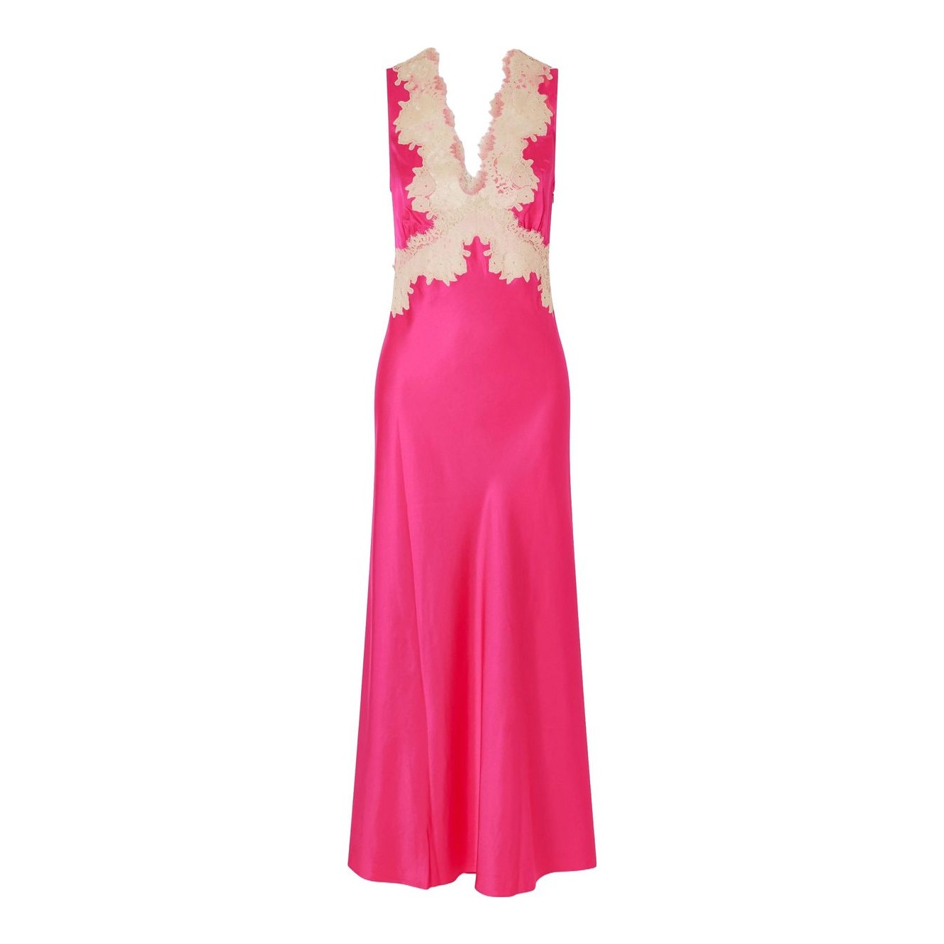 Rixo Pink Lysandra Satin Dress