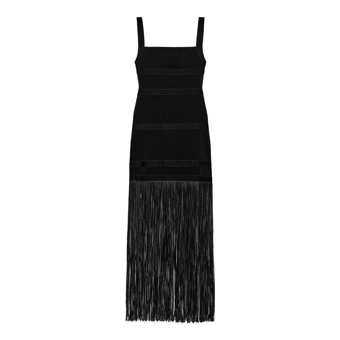 PrettyLittleThing | Label Mesh Fringe Skirt Maxi Dress