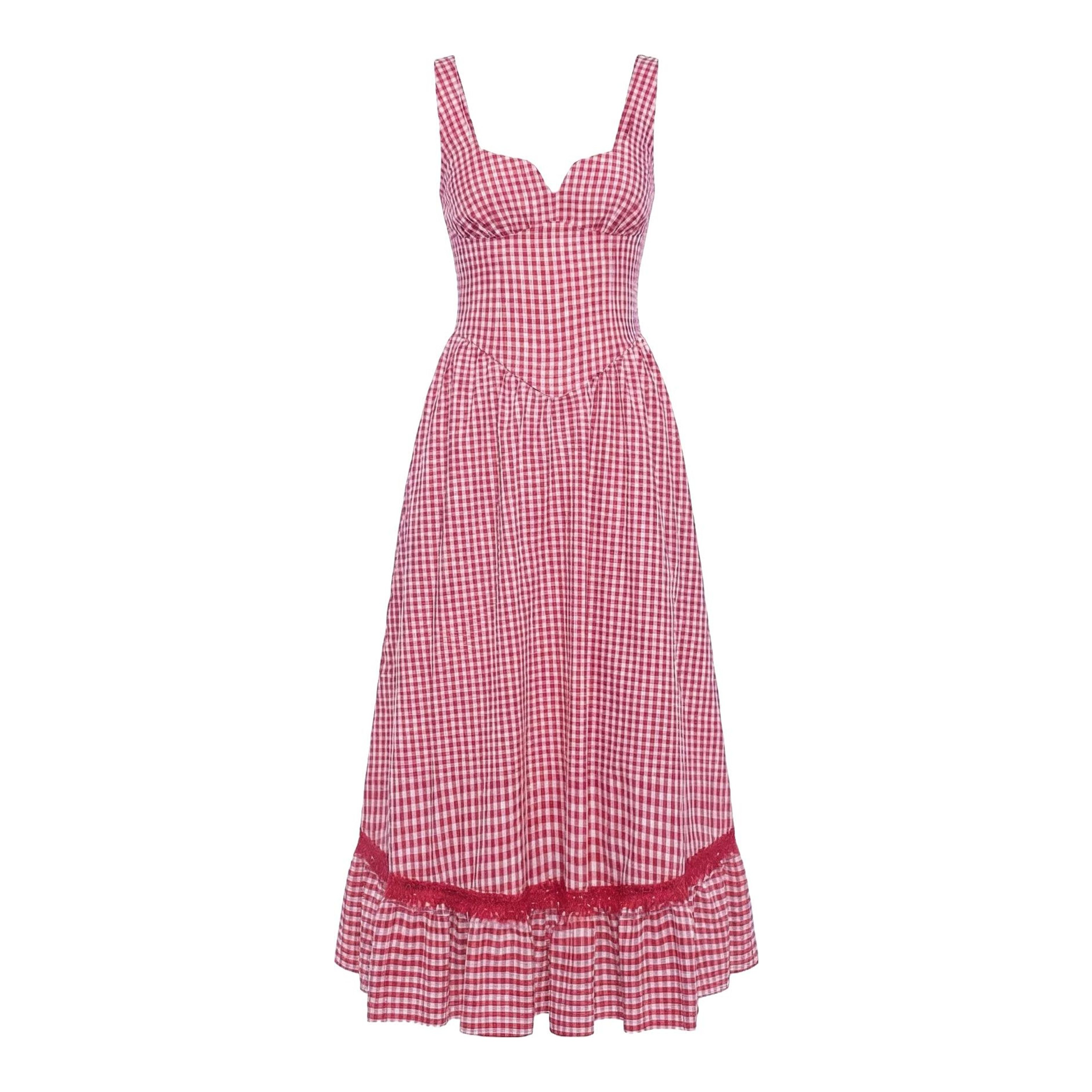 bella hadid farm eyelet mini dress Frankies Bikinis X Bella Hadid Farm Eyelet Mini Dress