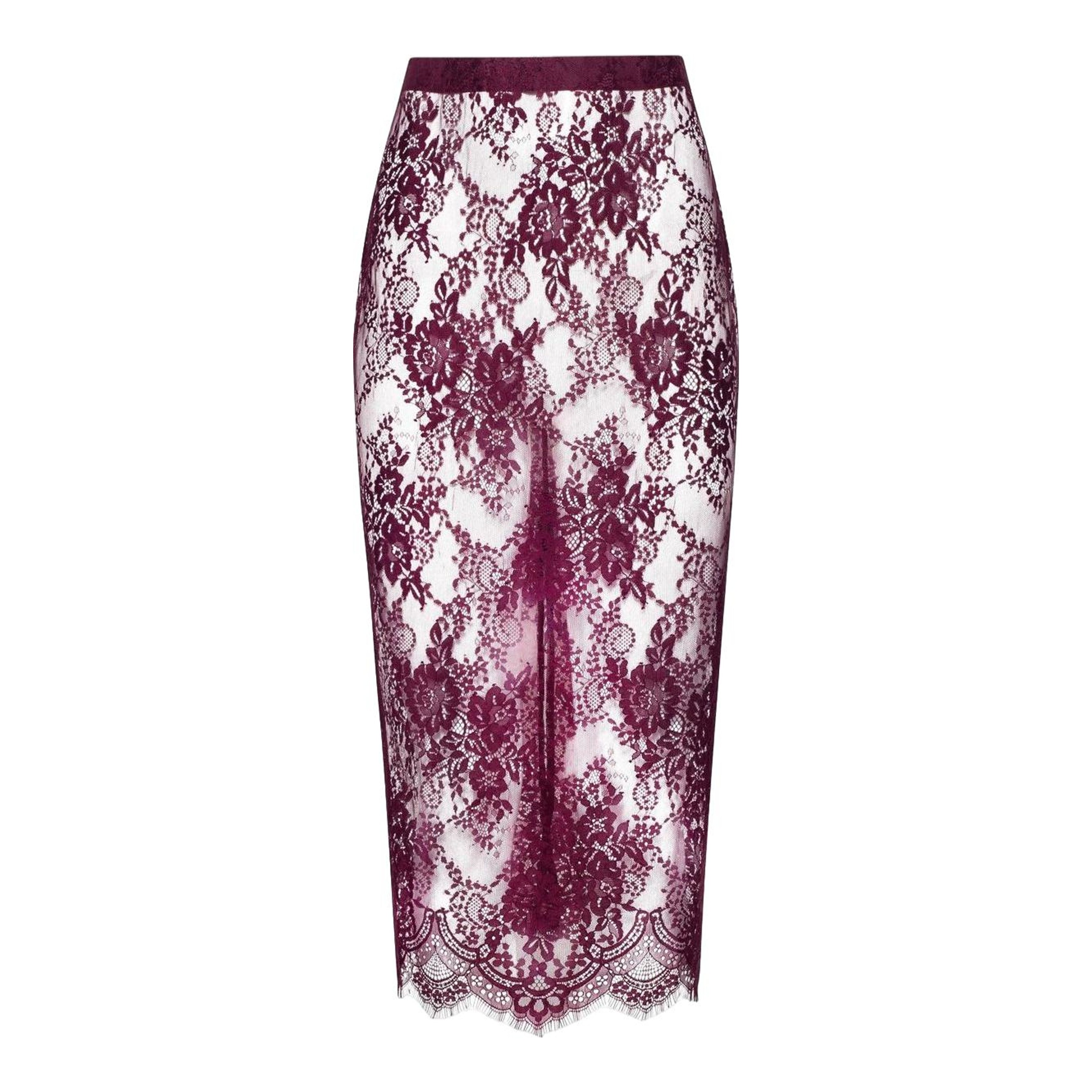 L'AGENCE - Makena Lace Pencil Skirt