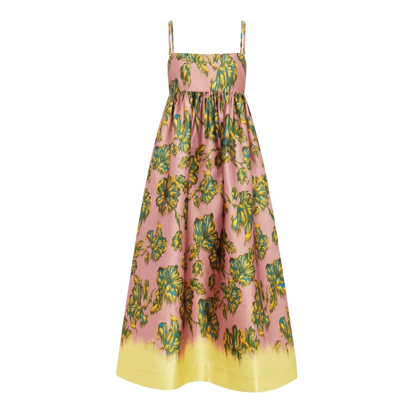 alémais anita satin crepe midi dress ALÉMAIS