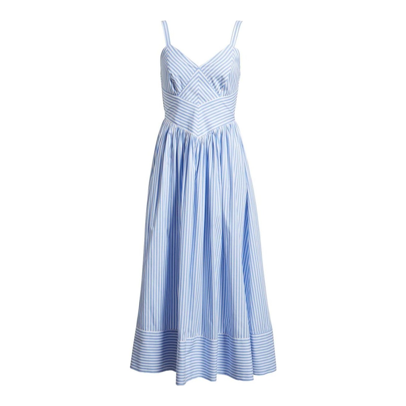 andres otalora ananya cotton poplin midi dress Andres Otalora Ananya Cotton Poplin Midi Dress In Stripe - 60% Off