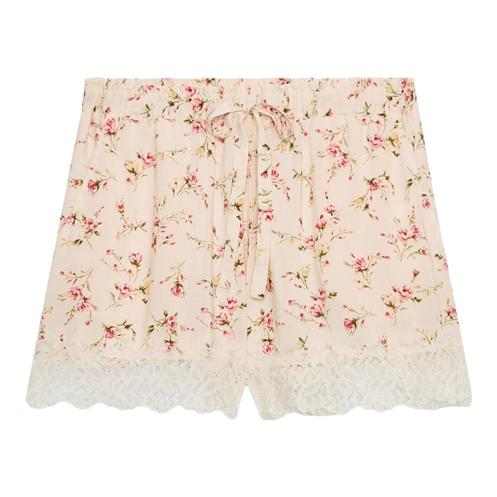 Zara | Floral Jacquard Mini Shorts