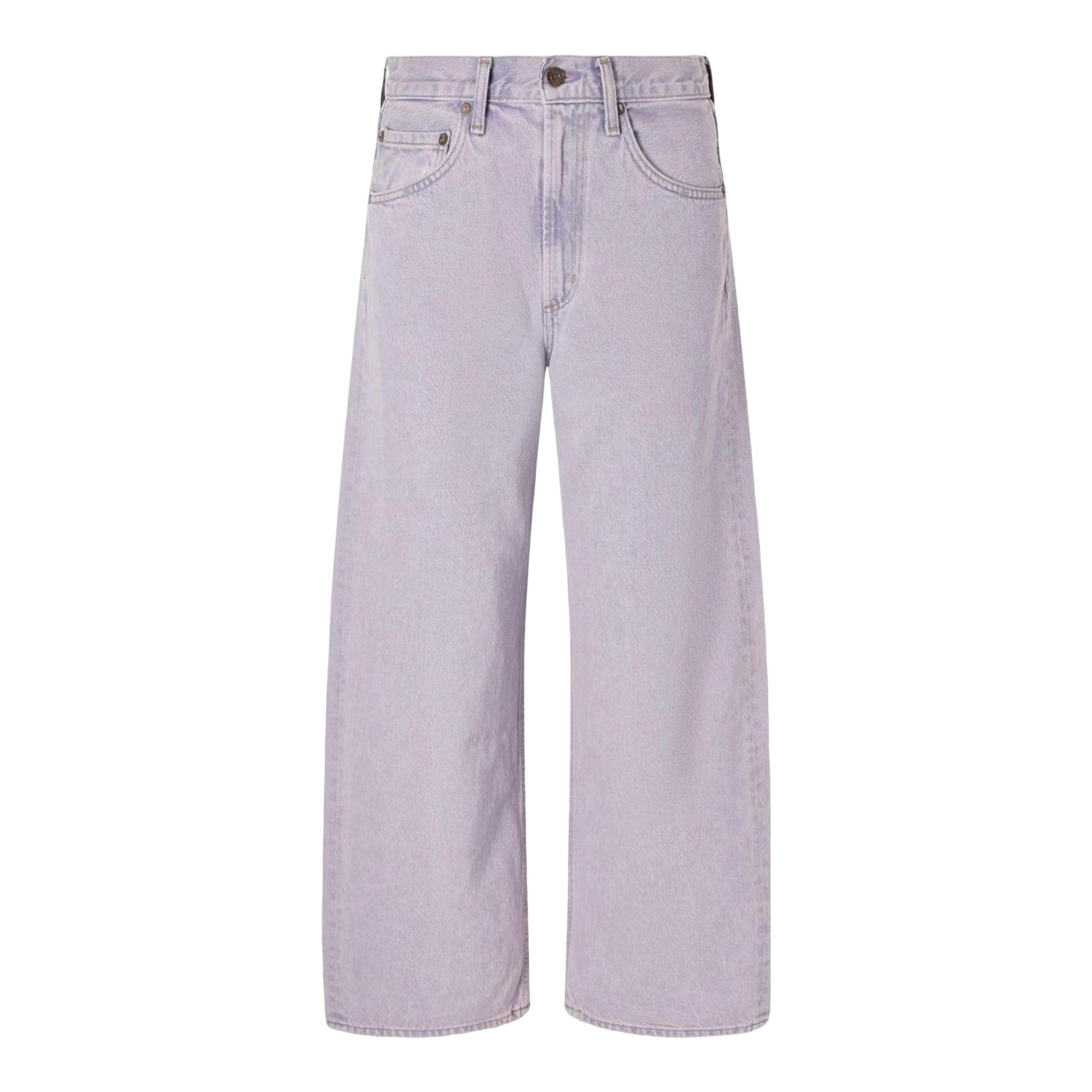 AGOLDE | Low Curve Crop High-Rise Wide-Leg Jeans