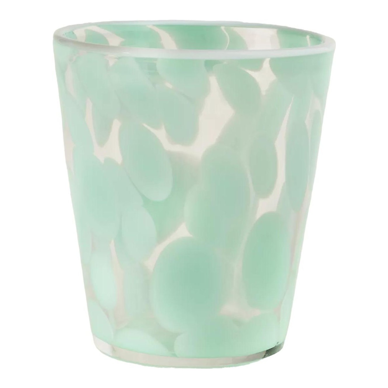 Dapple Dot Hand-Blown Juice Glass
