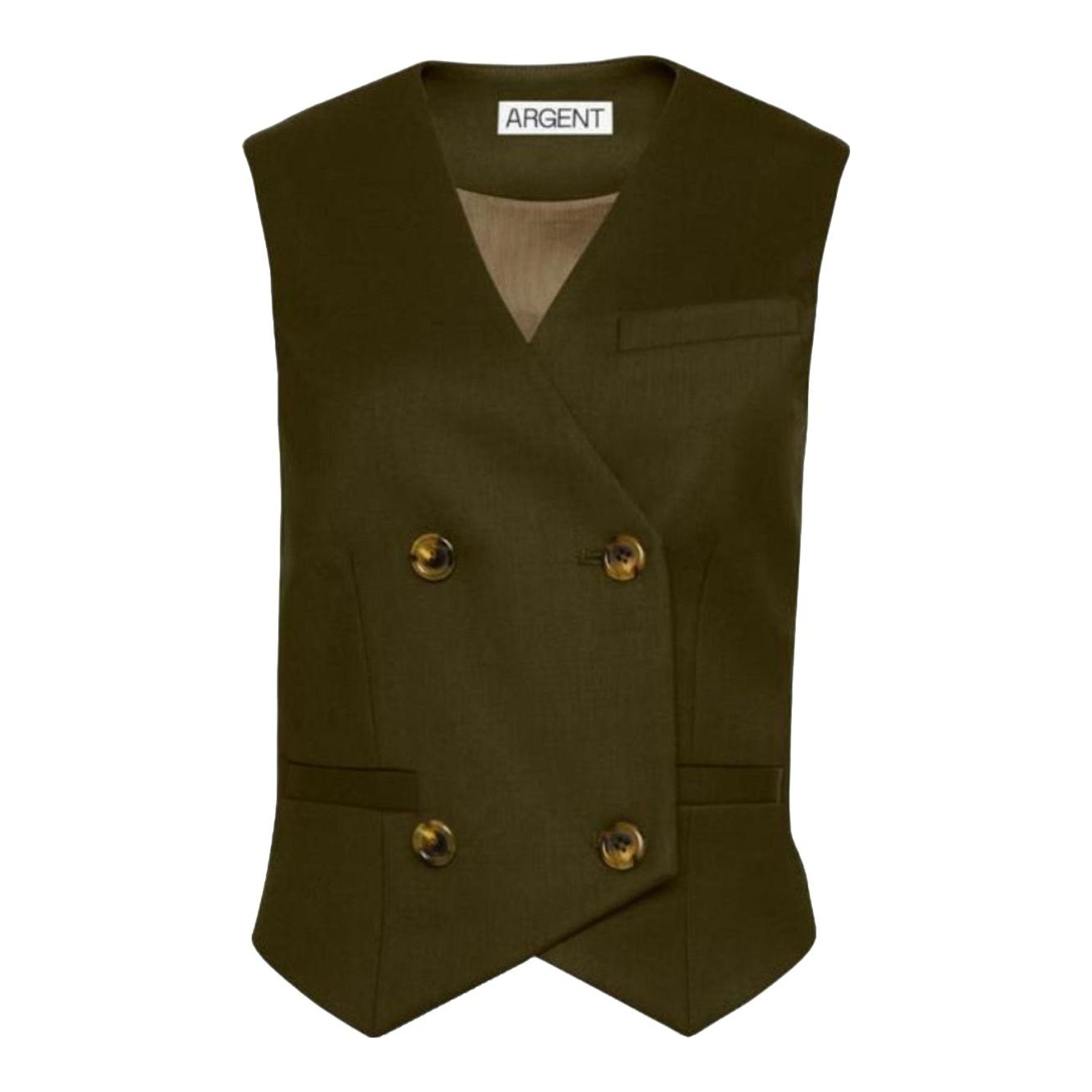 Double-Breasted Waistcoat in Seasonless Wool