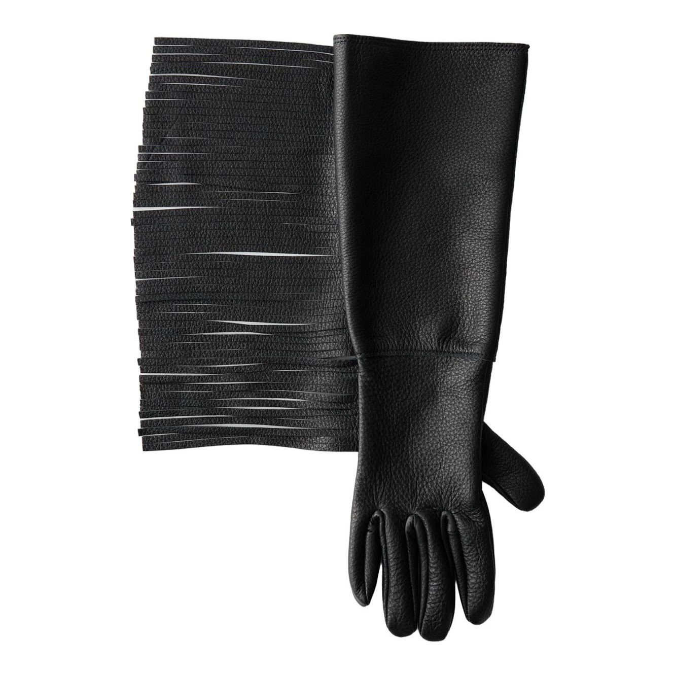 TIBI - Long Fringe Leather Glove