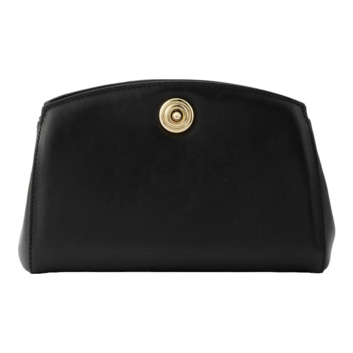 Pushlock Leather Clutch