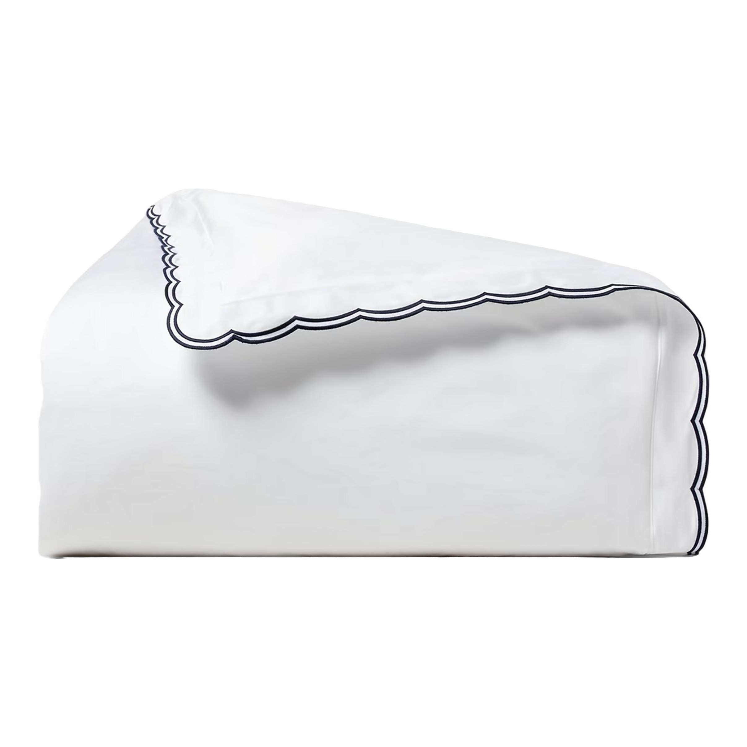 Malin Scalloped Organic Cotton Duvet Cover