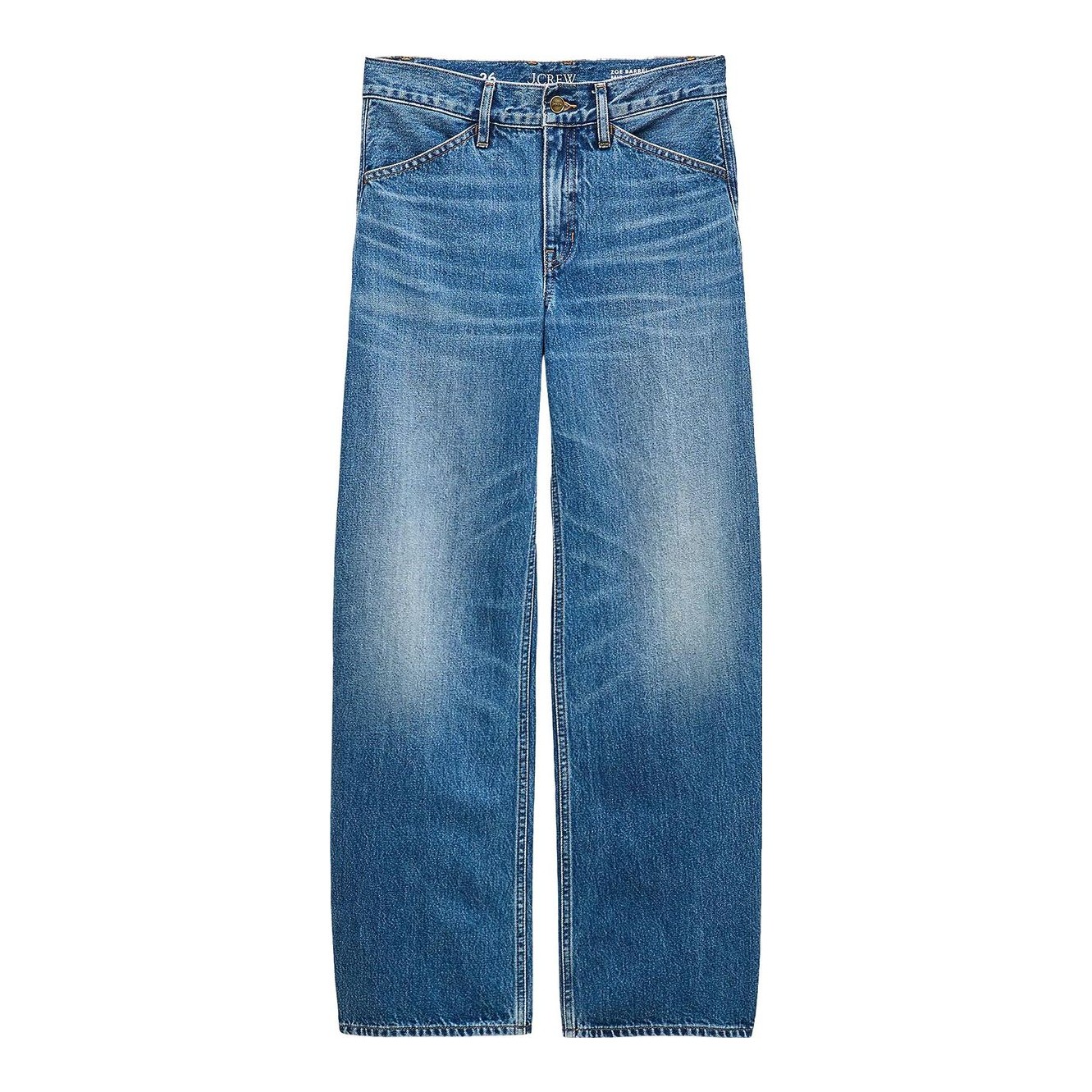 Zoe Barrel Jean with A Zip Fly