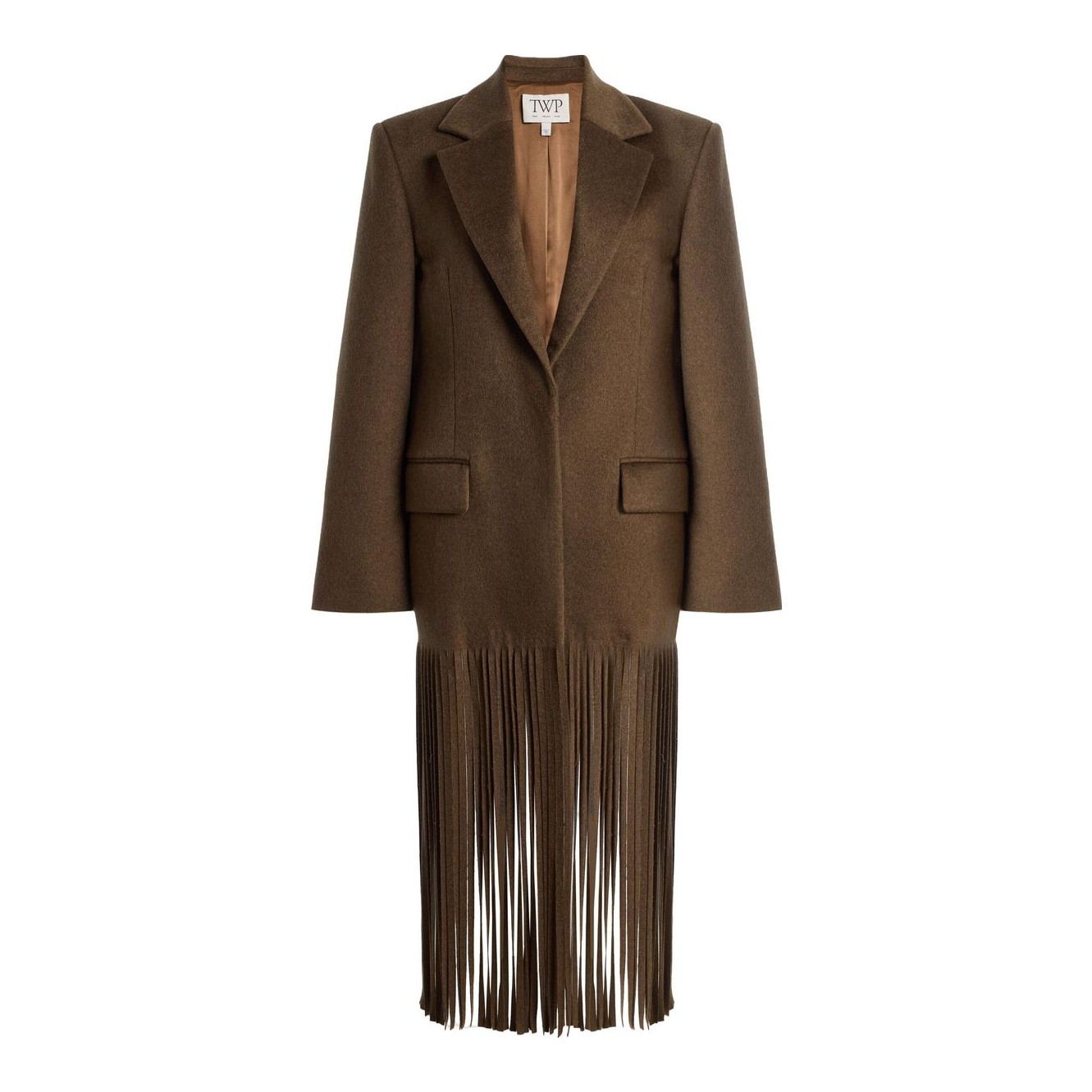 TWP - Mattie Coat with Fringe in Cashmere