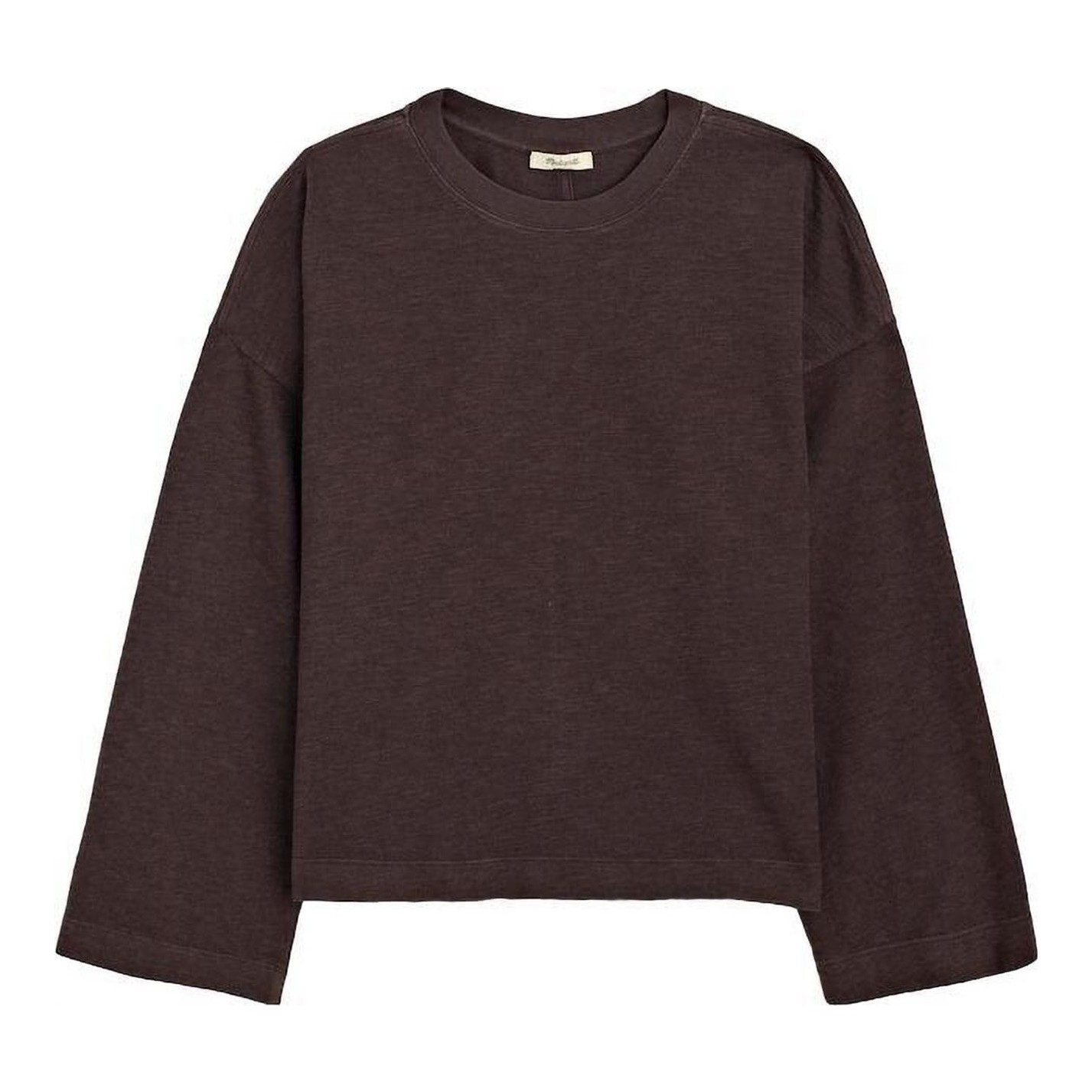 Easy Crewneck Long-Sleeve Tee in Sunday Slub