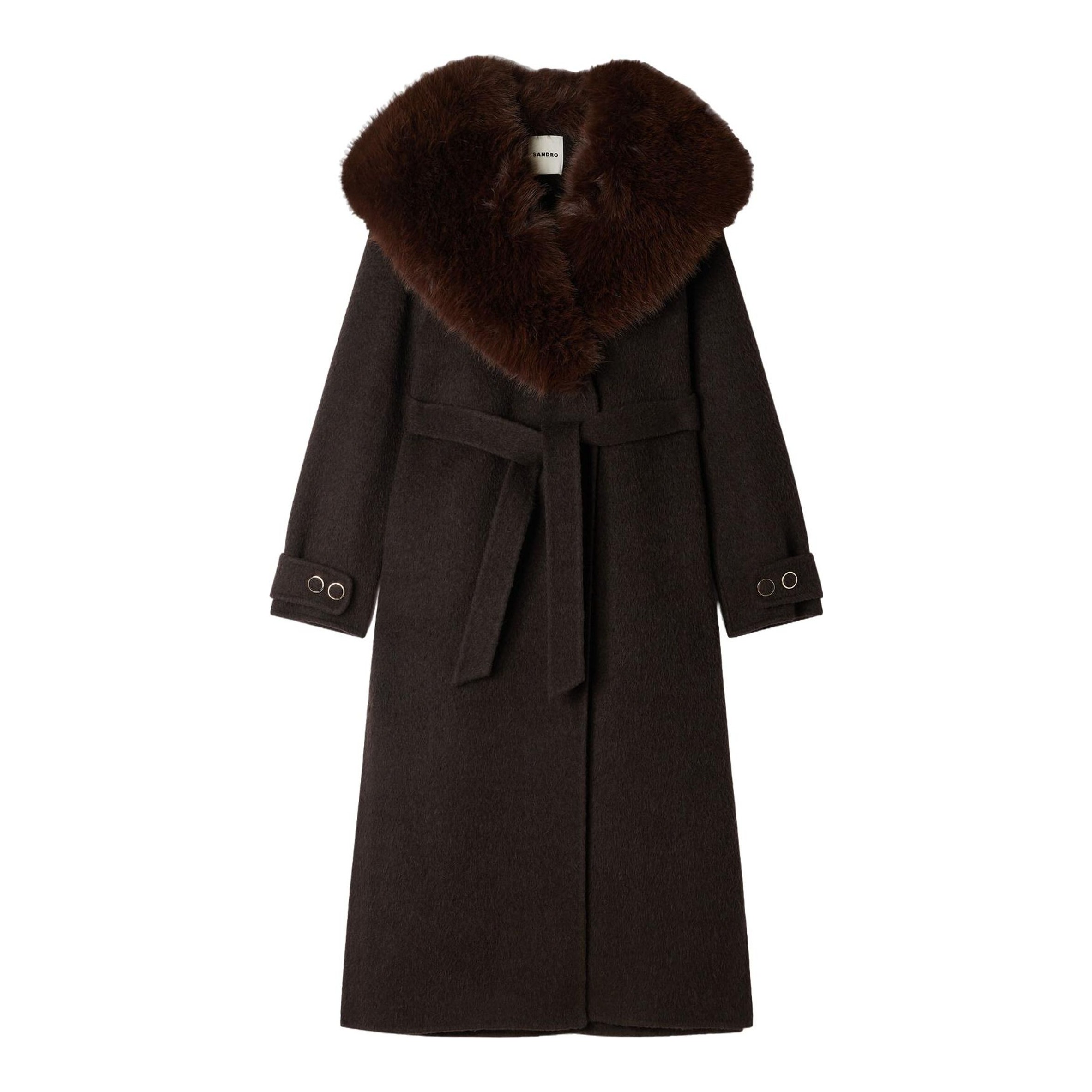 Coat with Shearling Collar